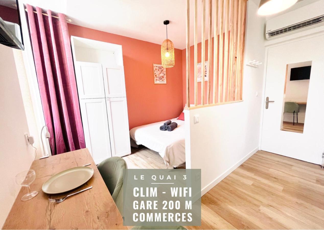 Le Quai 3 - Studio Neuf Lumineux Calme - Clim - Wifi - Gare A 200M Agen Exterior foto